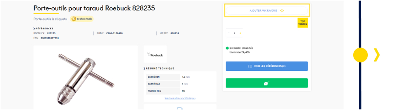 Séletion d'un article Rubix